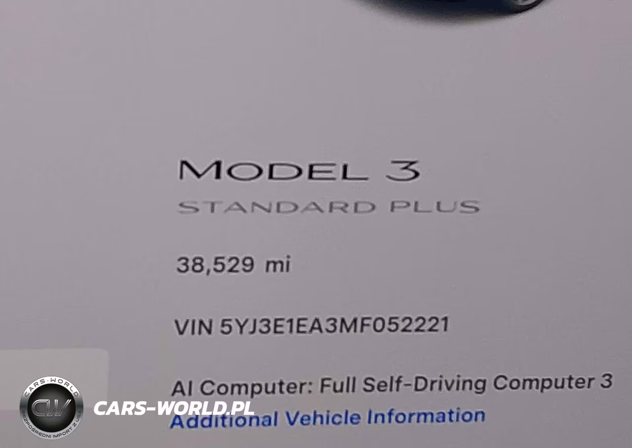 2021 Tesla Model 3 Standard Range Plus Rear-Wheel Drive VIN:5YJ3E1EA3MF052221 - 16