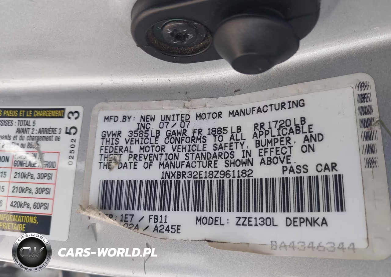 2008 Toyota Corolla Le VIN:1NXBR32E18Z961182 - 9