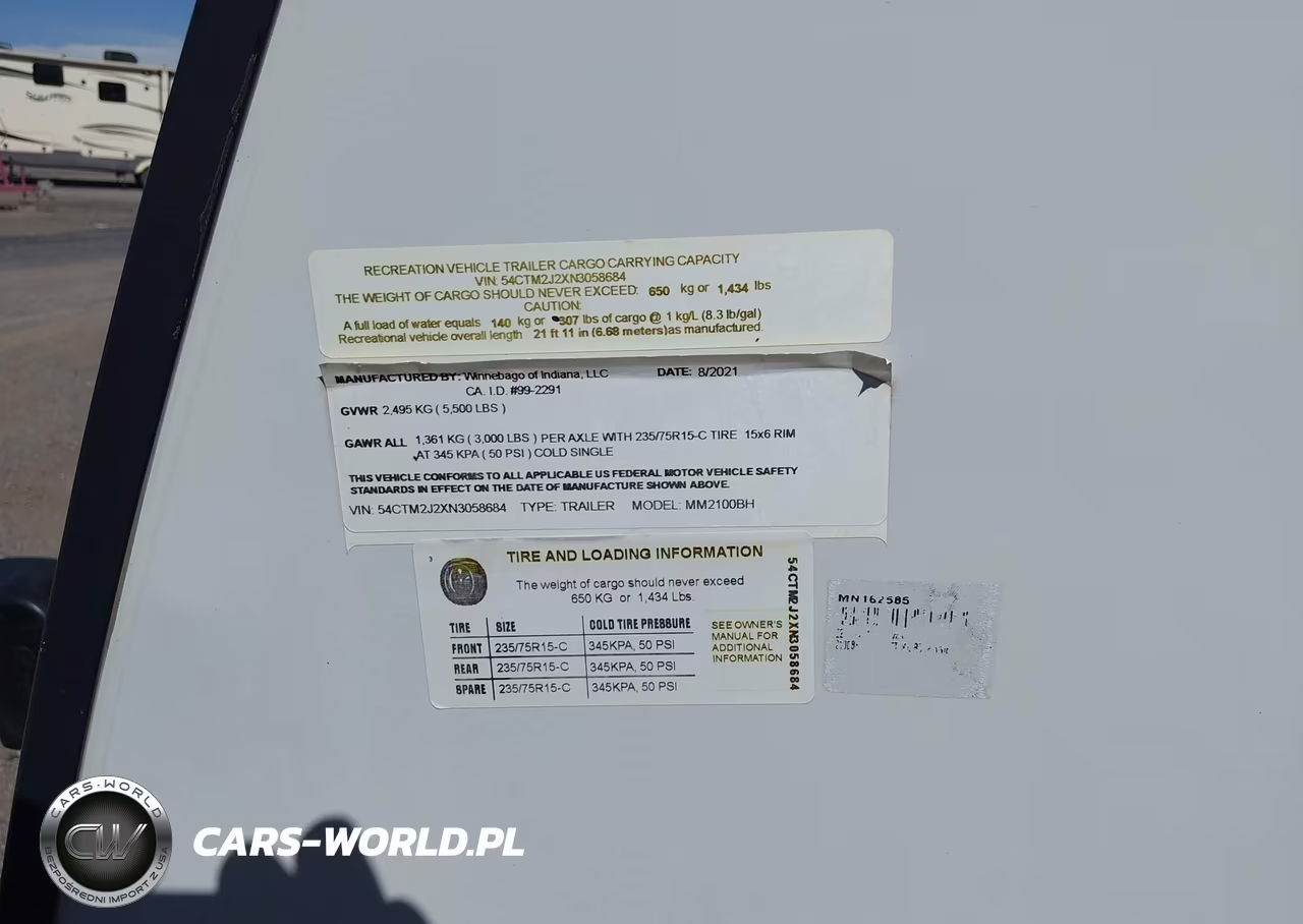 2022 Winnebago Other VIN:54CTM2J2XN3058684 - 9