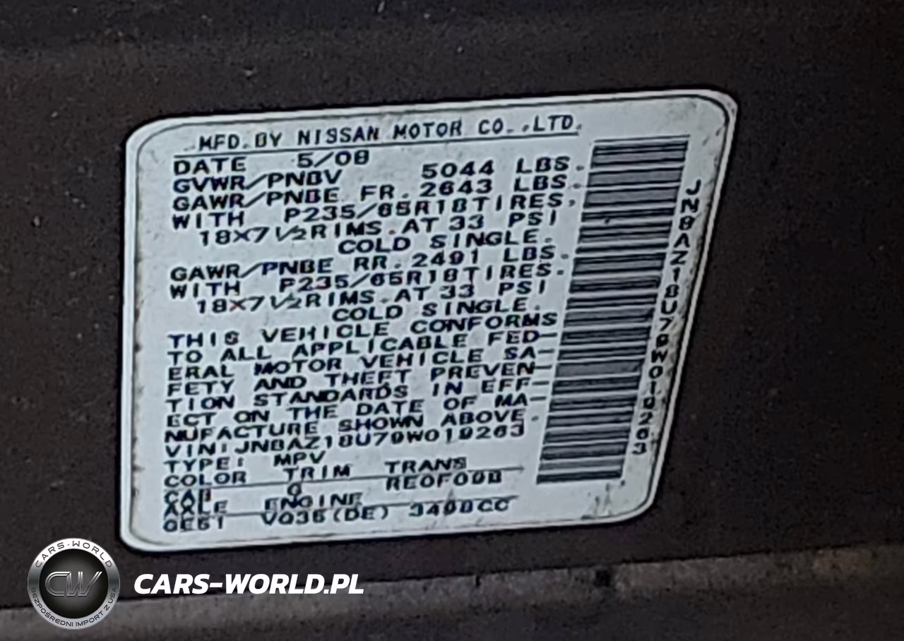 2009 Nissan Murano Sl VIN:JN8AZ18U79W019263 - 9
