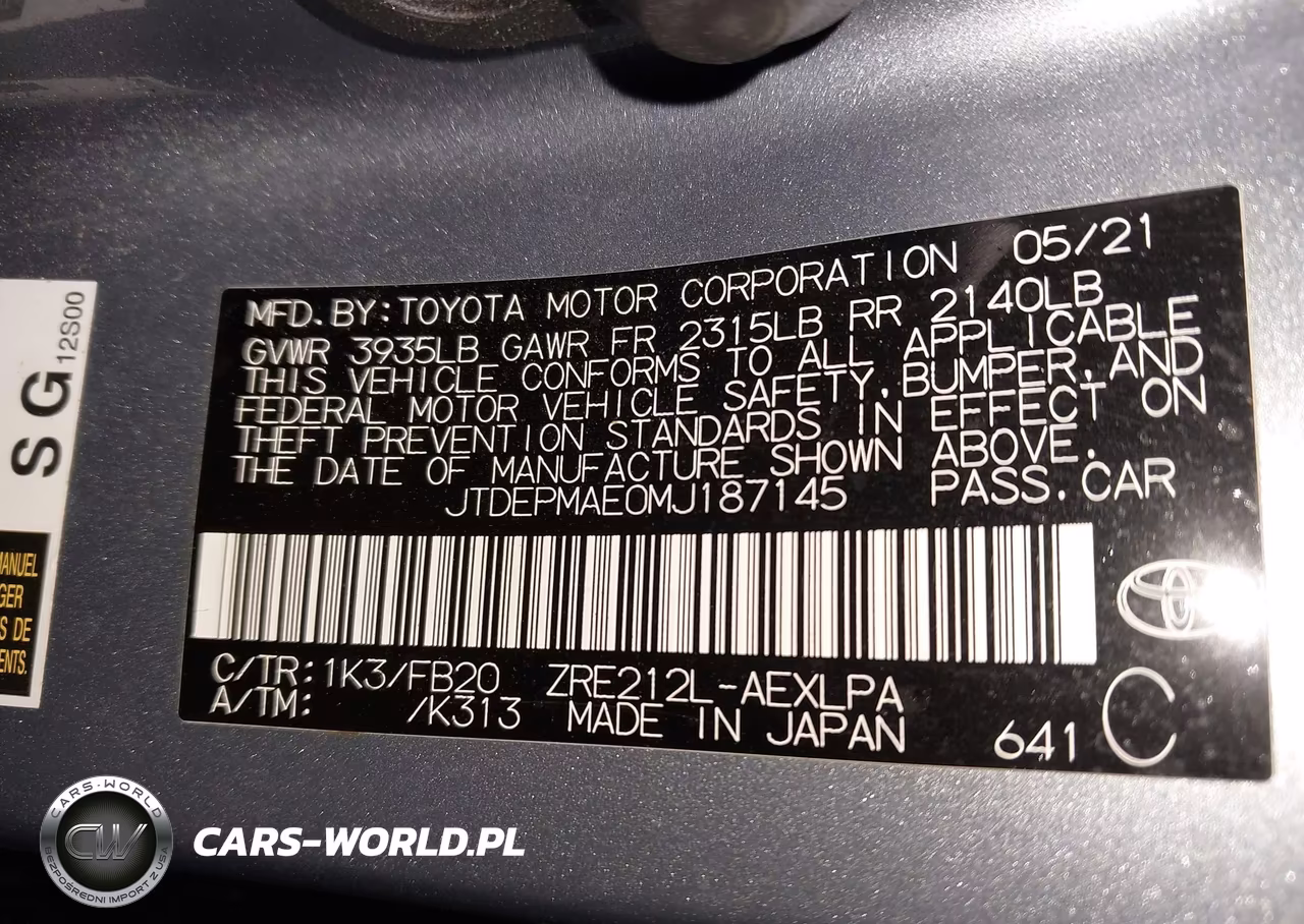 2021 Toyota Corolla Le VIN:JTDEPMAE0MJ187145 - 9