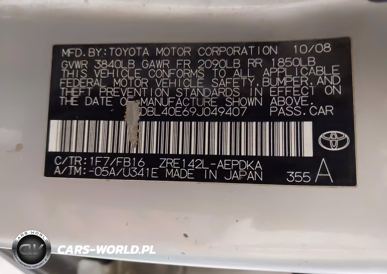 2009 Toyota Corolla Le VIN:JTDBL40E69J049407 - 9