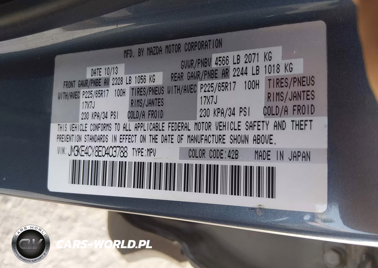 2014 Mazda Cx-5 Touring VIN:JM3KE4CY8E0403788 - 9