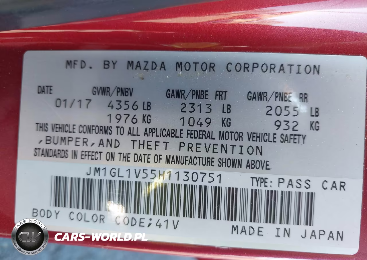 2017 Mazda Mazda6 Touring VIN:JM1GL1V55H1130751 - 9