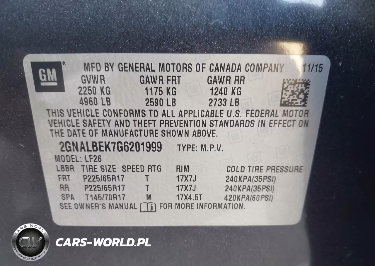 2016 Chevrolet Equinox Ls VIN:2GNALBEK7G6201999 - 9