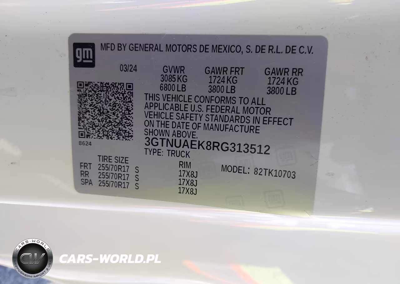 2024 GMC Sierra 1500 4Wd Standard Box Pro VIN:3GTNUAEK8RG313512 - 9