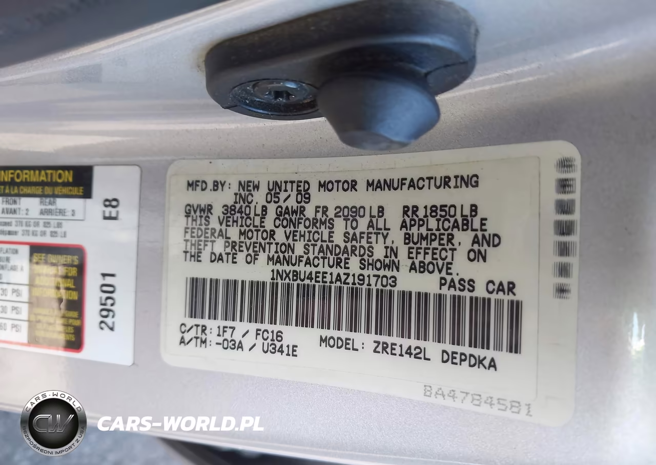 2010 Toyota Corolla Le VIN:1NXBU4EE1AZ191703 - 9
