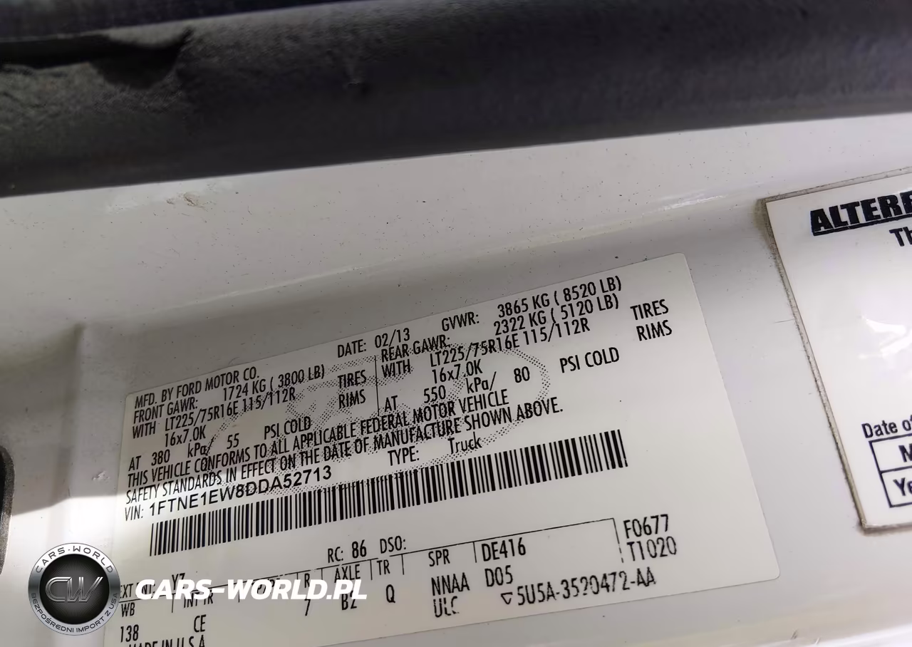 2013 Ford E-150 Commercial VIN:1FTNE1EW8DDA52713 - 9