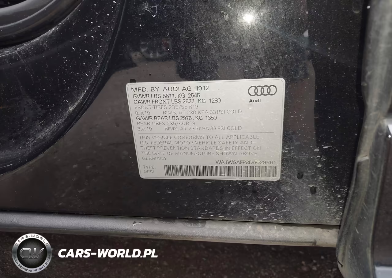 2013 Audi Q5 3.0T Premium Plus VIN:WA1WGAFP8DA029661 - 9