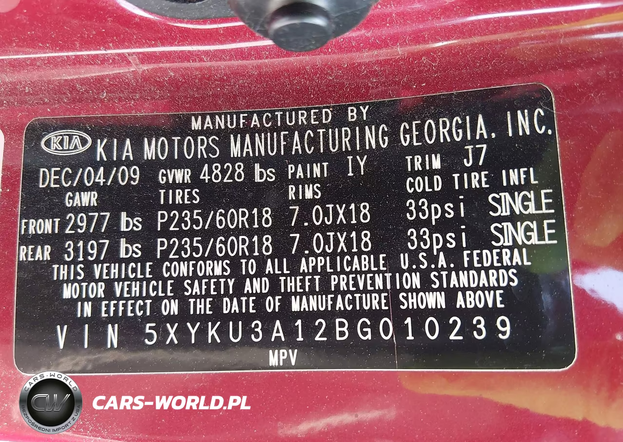 2011 Kia Sorento Ex VIN:5XYKU3A12BG010239 - 9