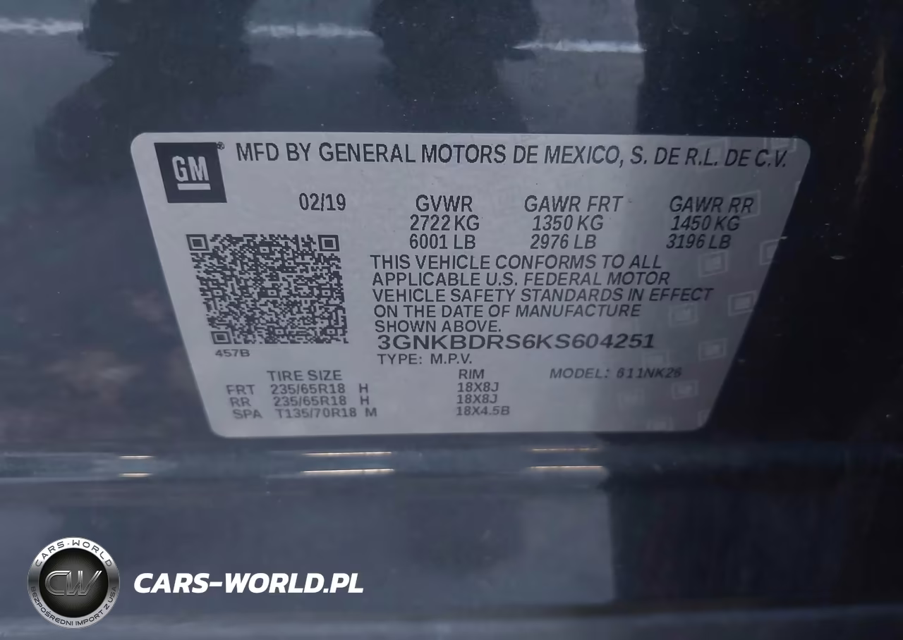 2019 Chevrolet Blazer VIN:3GNKBDRS6KS604251 - 9