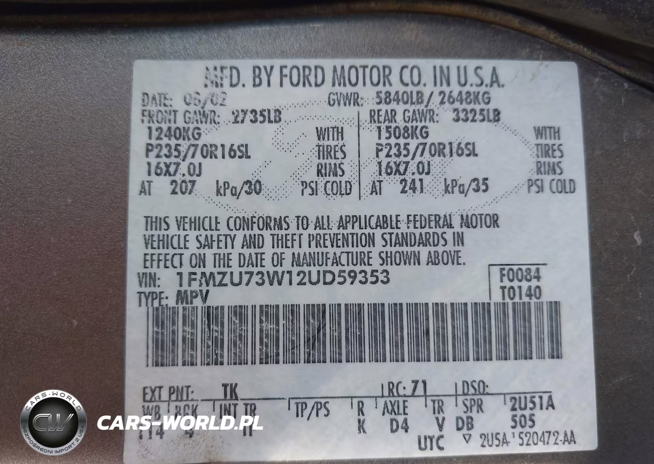 2002 Ford Explorer Xlt VIN:1FMZU73W12UD59353 - 9
