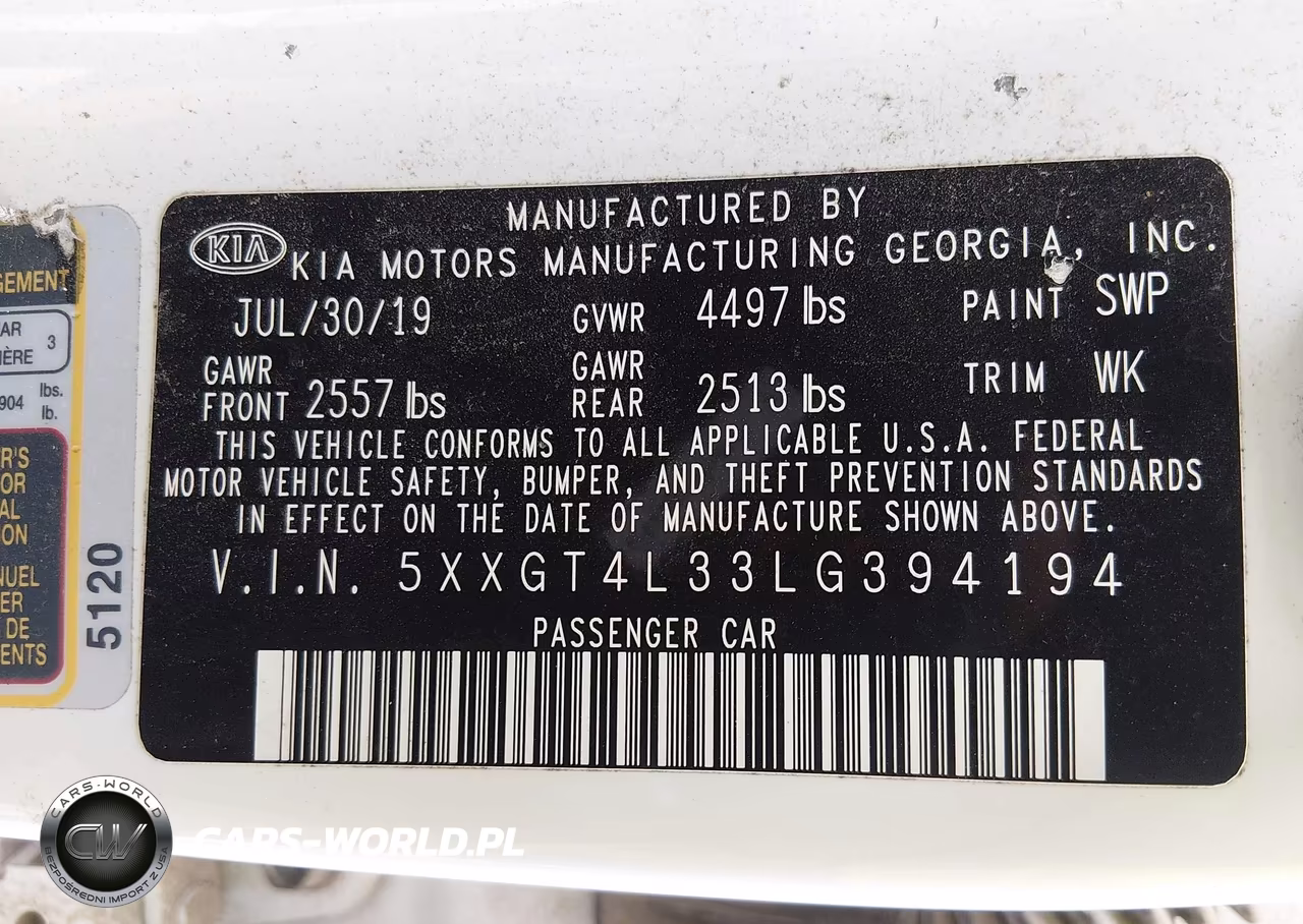 2020 Kia Optima Lx VIN:5XXGT4L33LG394194 - 9