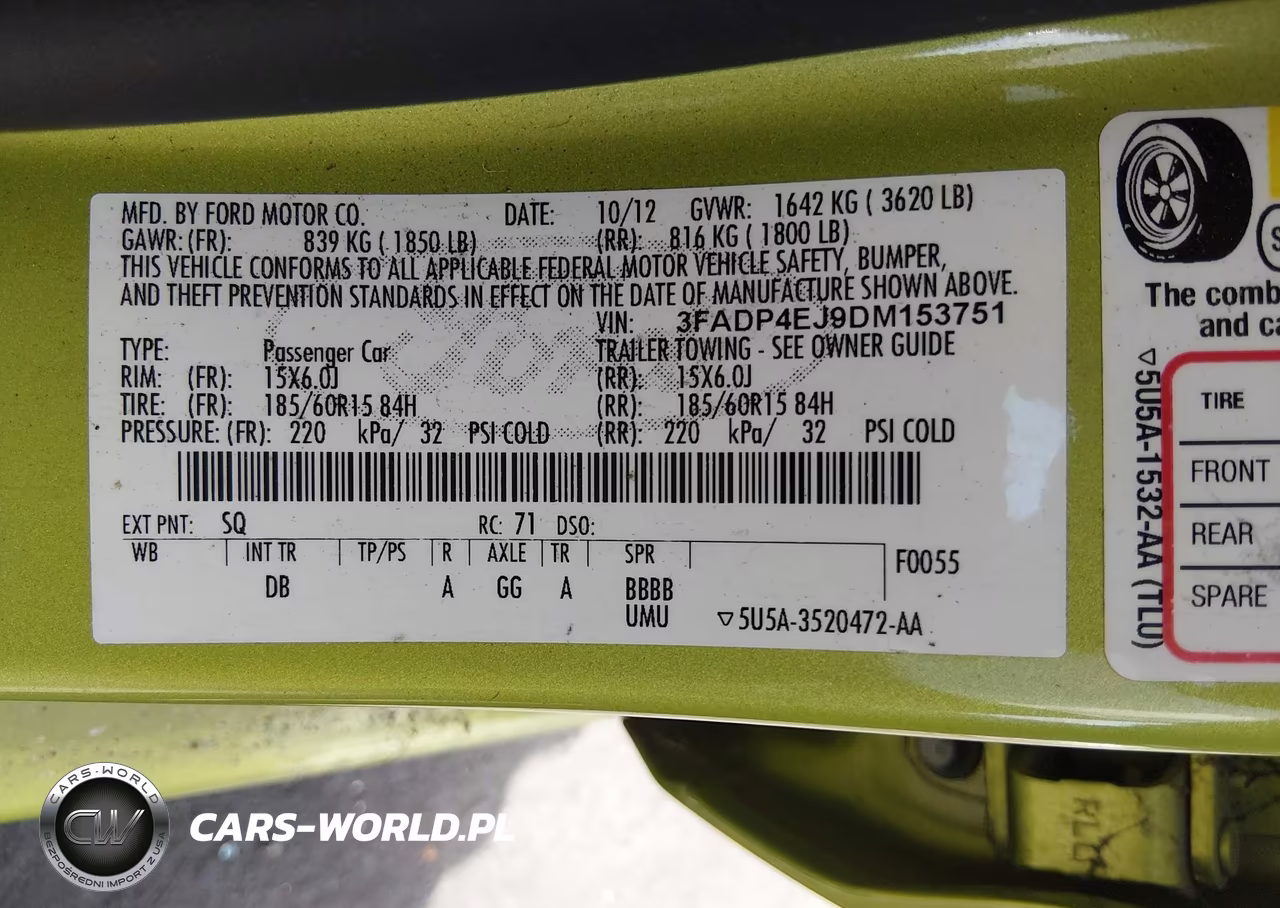 2013 Ford Fiesta Se VIN:3FADP4EJ9DM153751 - 9