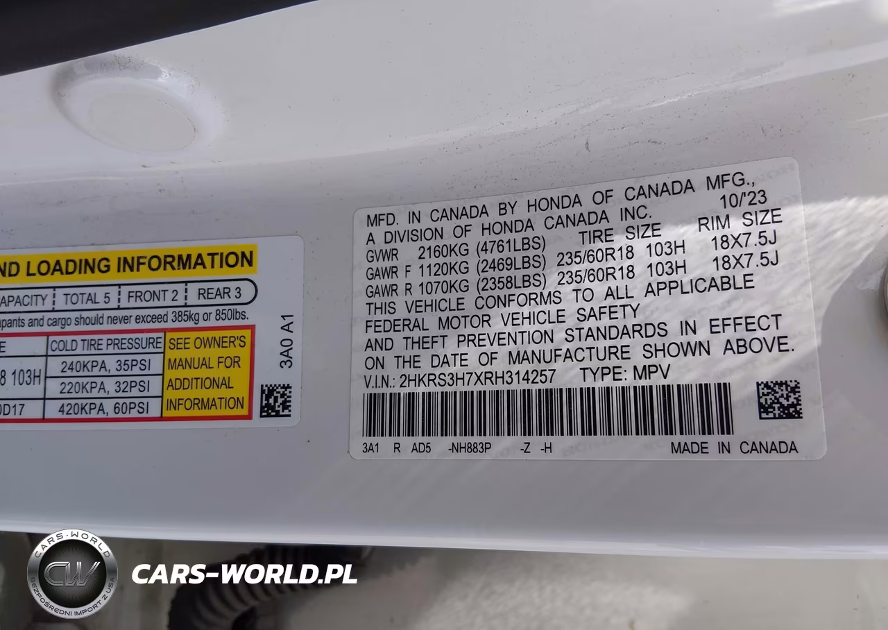 2024 Honda Cr-V Ex-L 2Wd VIN:2HKRS3H7XRH314257 - 9