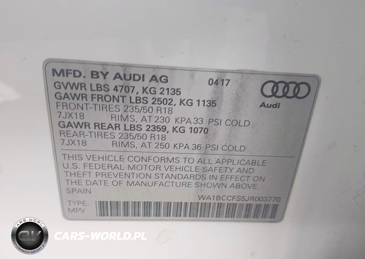 2018 Audi Q3 2.0T Premium-2.0T Sport Premium VIN:WA1BCCFS5JR003770 - 9