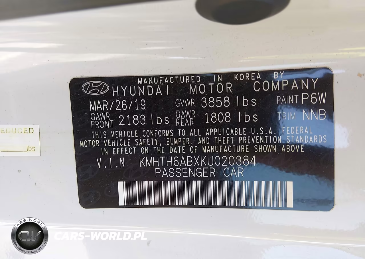 2019 Hyundai Veloster Turbo VIN:KMHTH6ABXKU020384 - 9