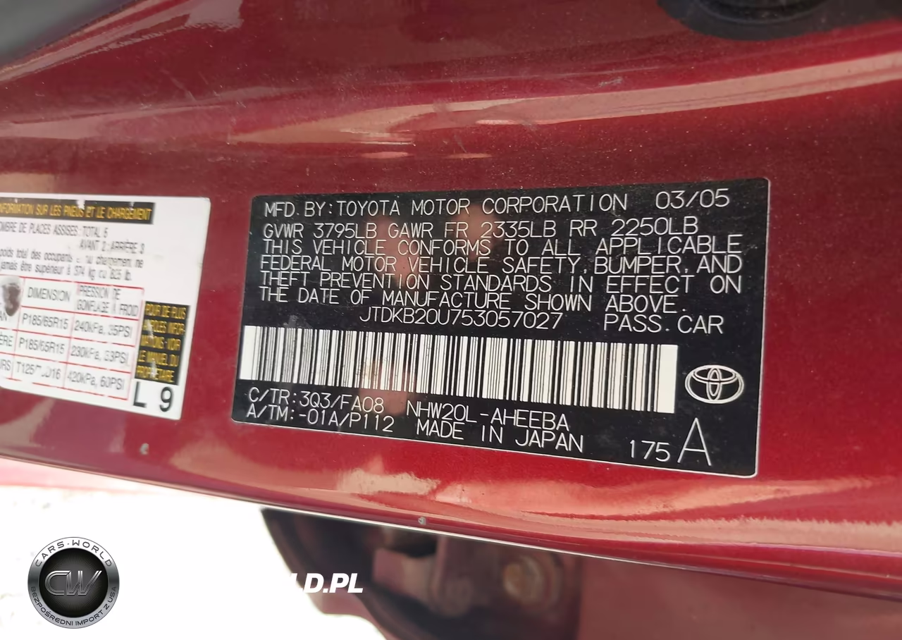2005 Toyota Prius VIN:JTDKB20U753057027 - 9