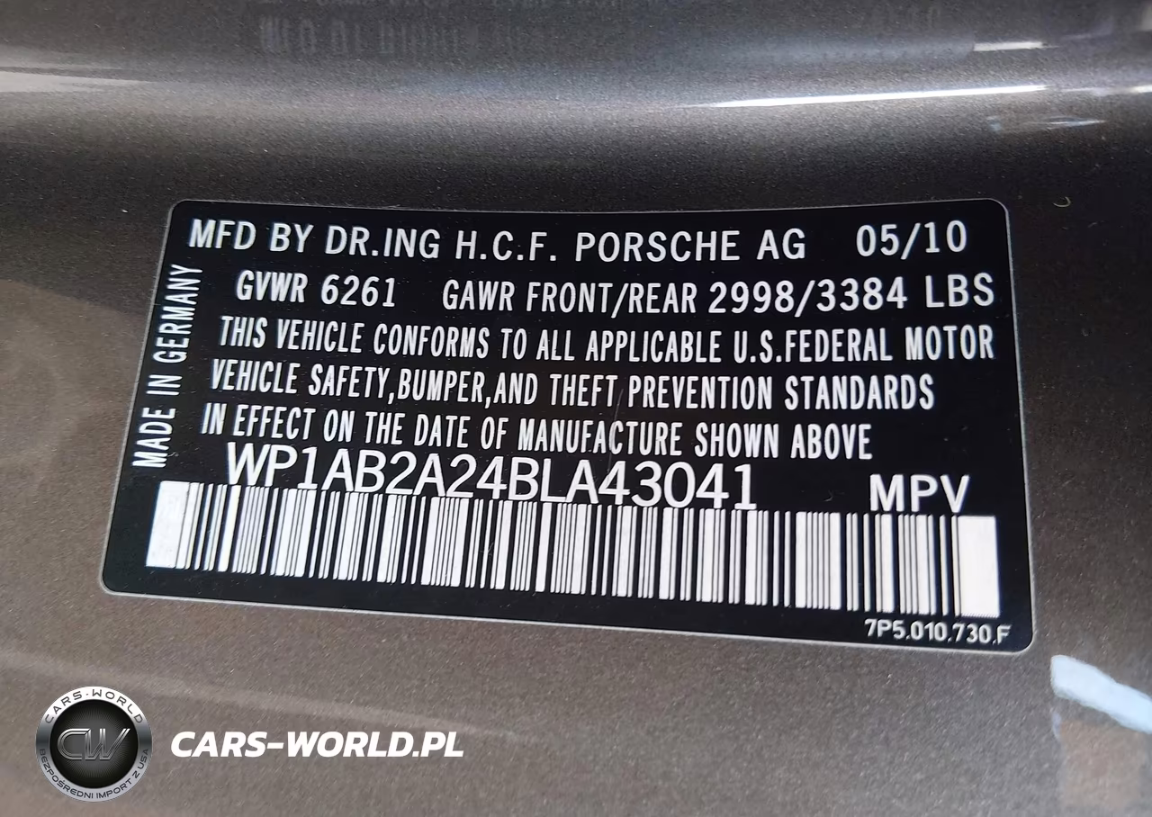 2011 Porsche Cayenne S VIN:WP1AB2A24BLA43041 - 9
