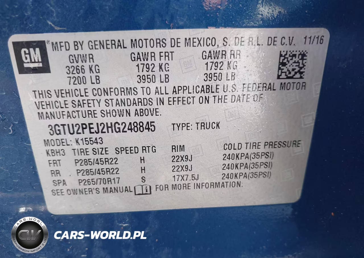 2017 GMC Sierra 1500 Denali VIN:3GTU2PEJ2HG248845 - 9