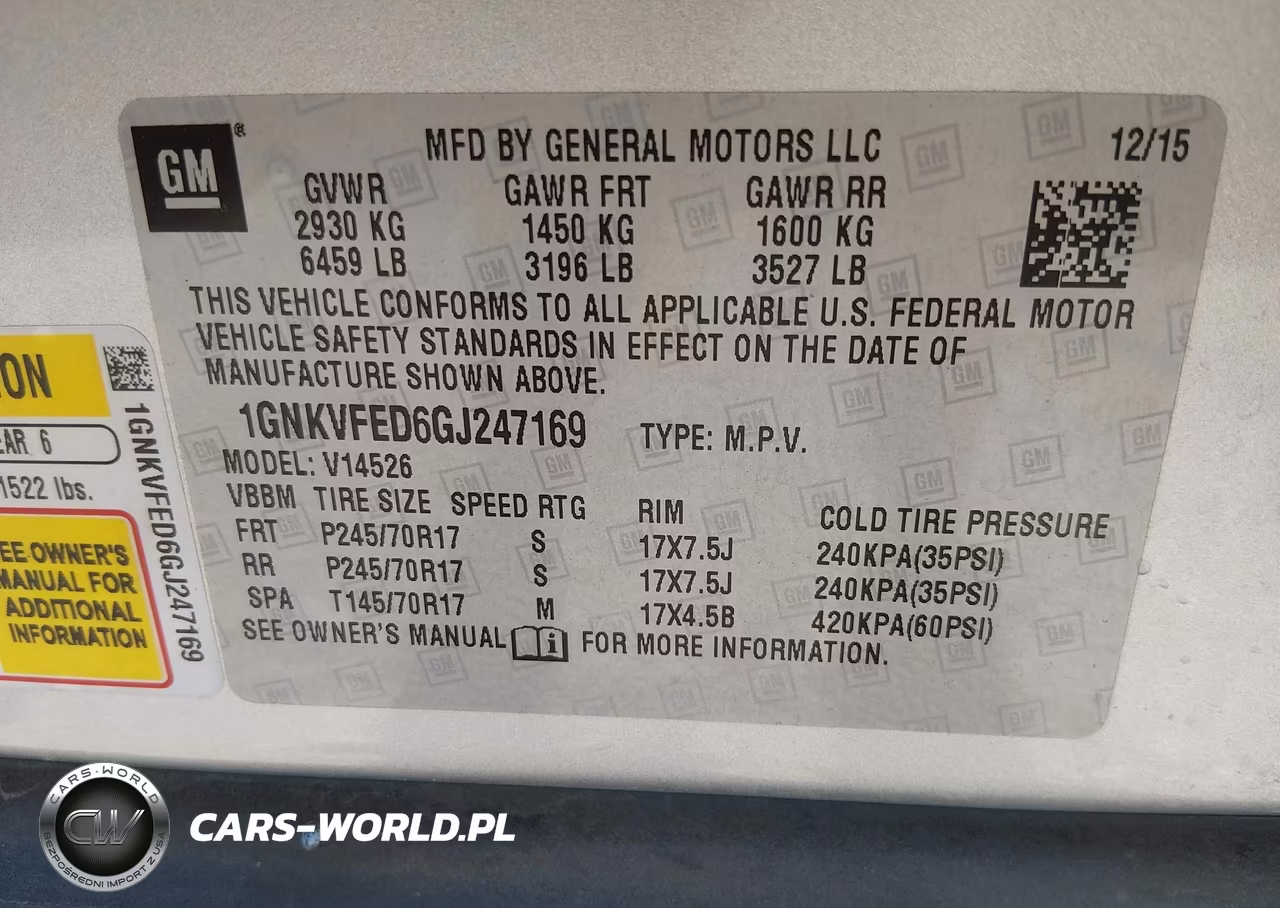 2016 Chevrolet Traverse Ls VIN:1GNKVFED6GJ247169 - 9