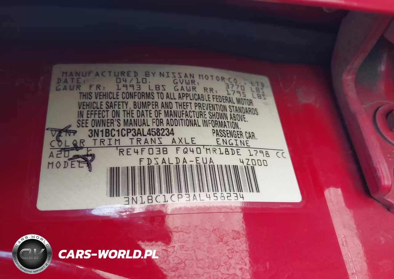 2010 Nissan Versa 1.8S VIN:3N1BC1CP3AL458234 - 9