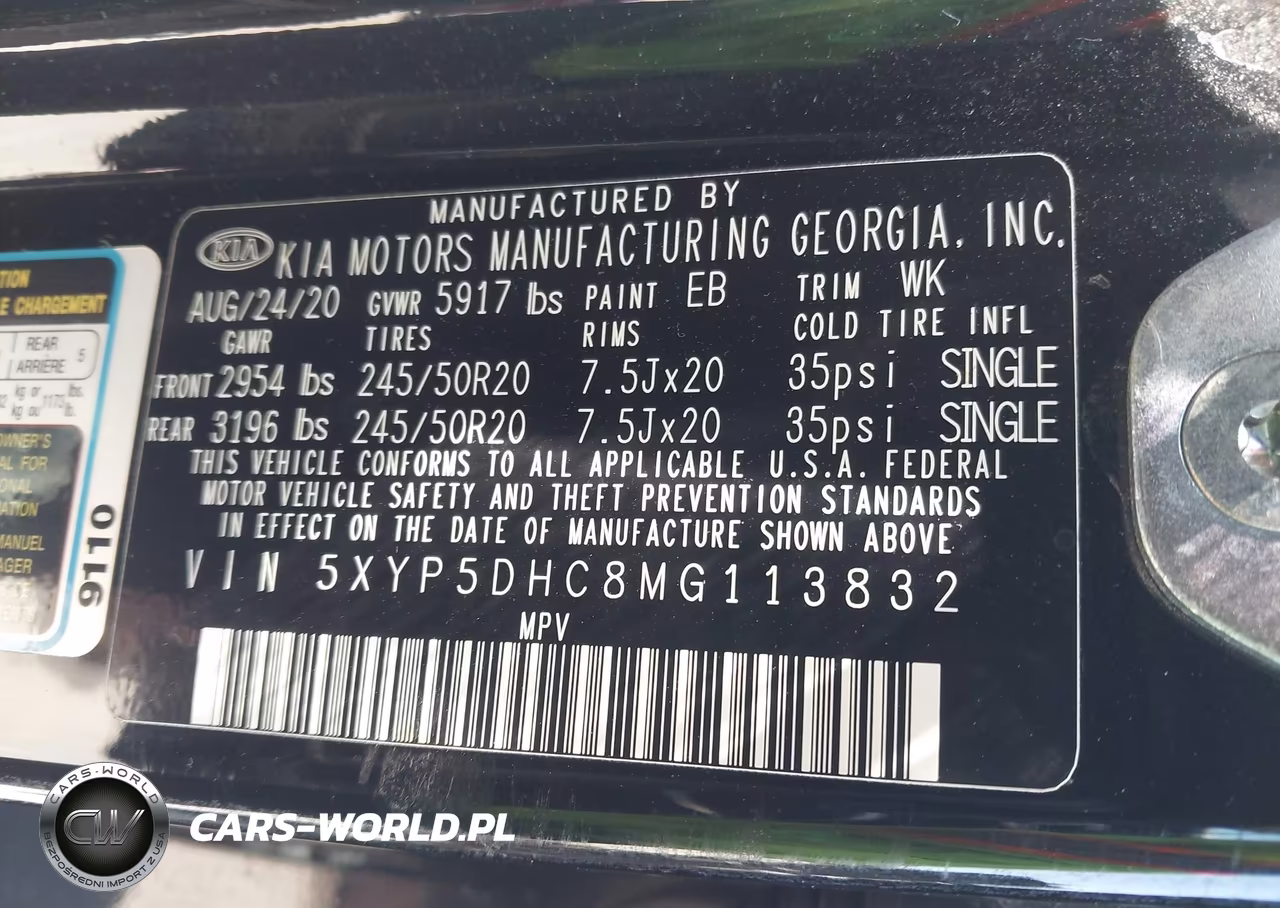 2021 Kia Telluride Sx VIN:5XYP5DHC8MG113832 - 9