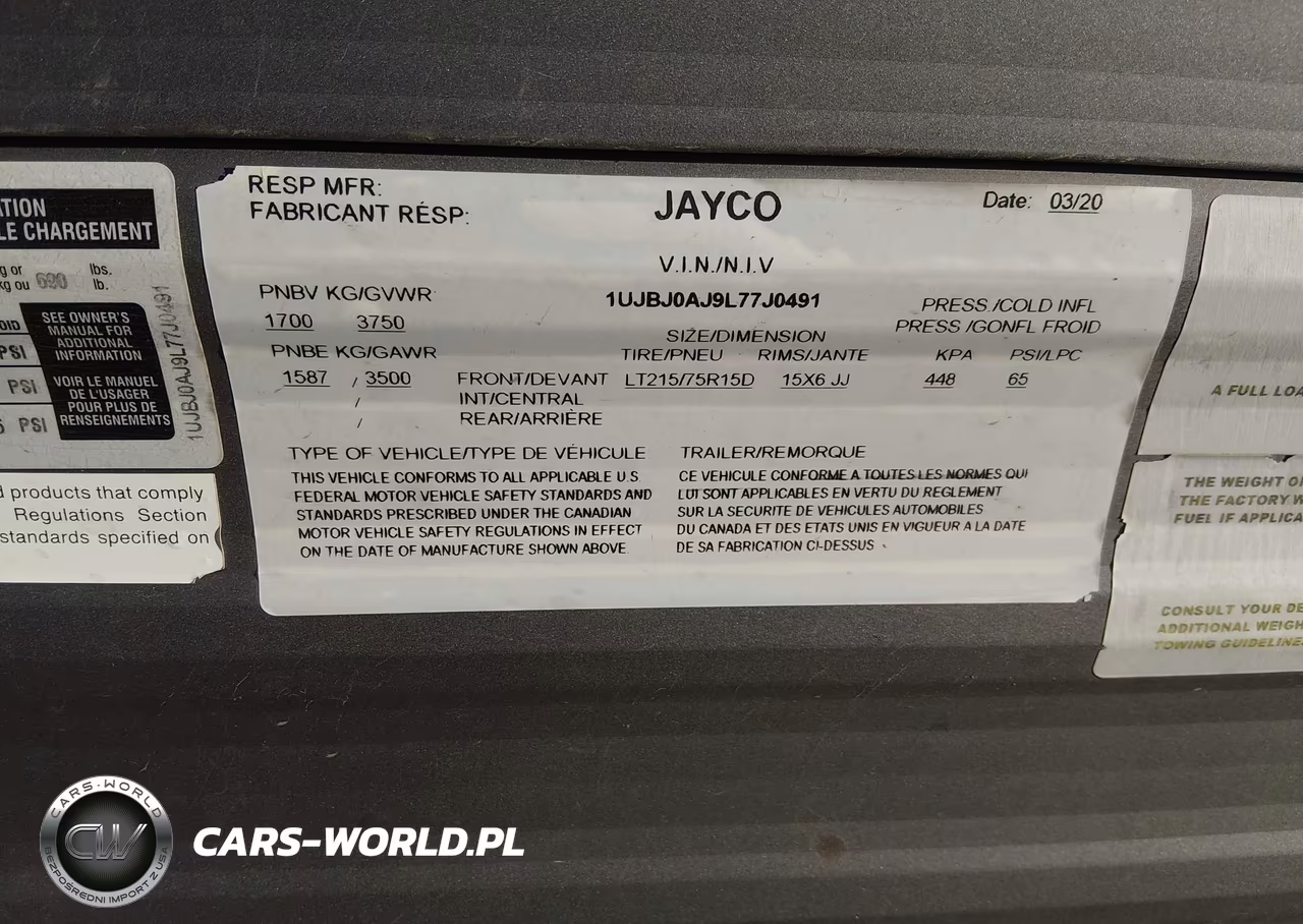 2021 Jayco Other VIN:1UJBJ0AJ9L77J0491 - 9