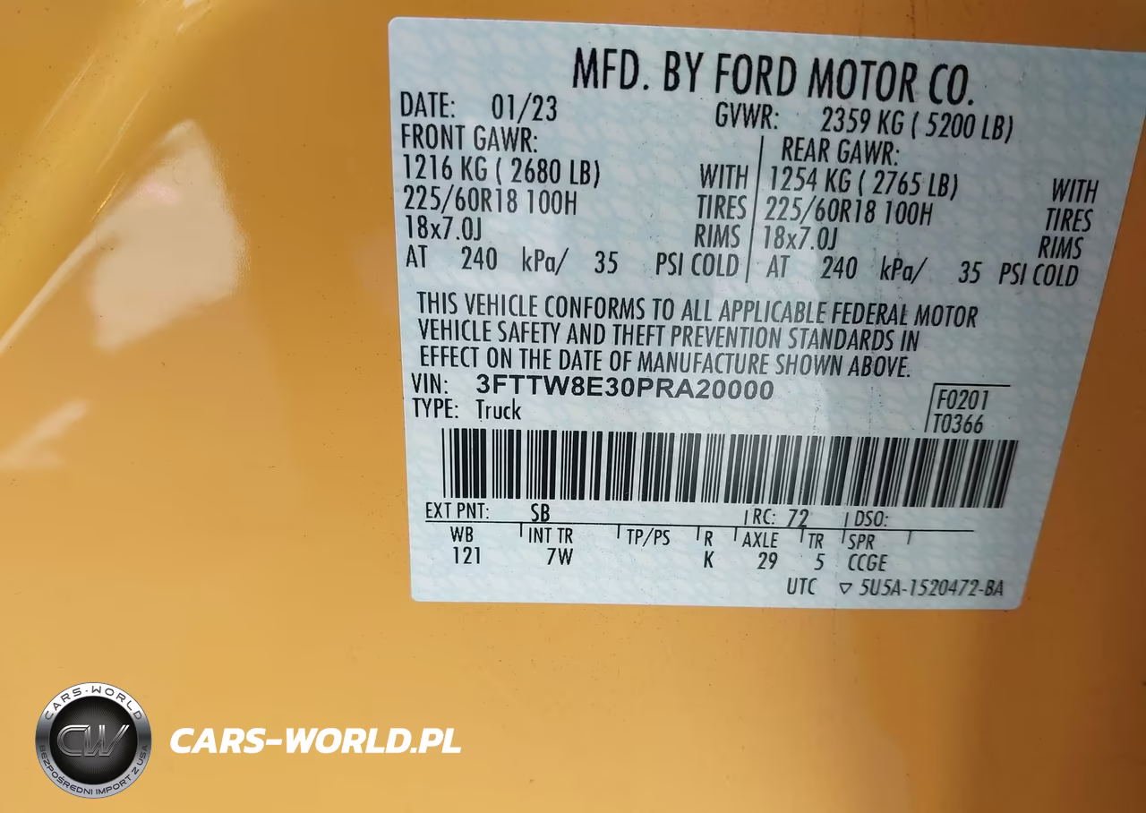 2023 Ford Maverick Xlt VIN:3FTTW8E30PRA20000 - 9