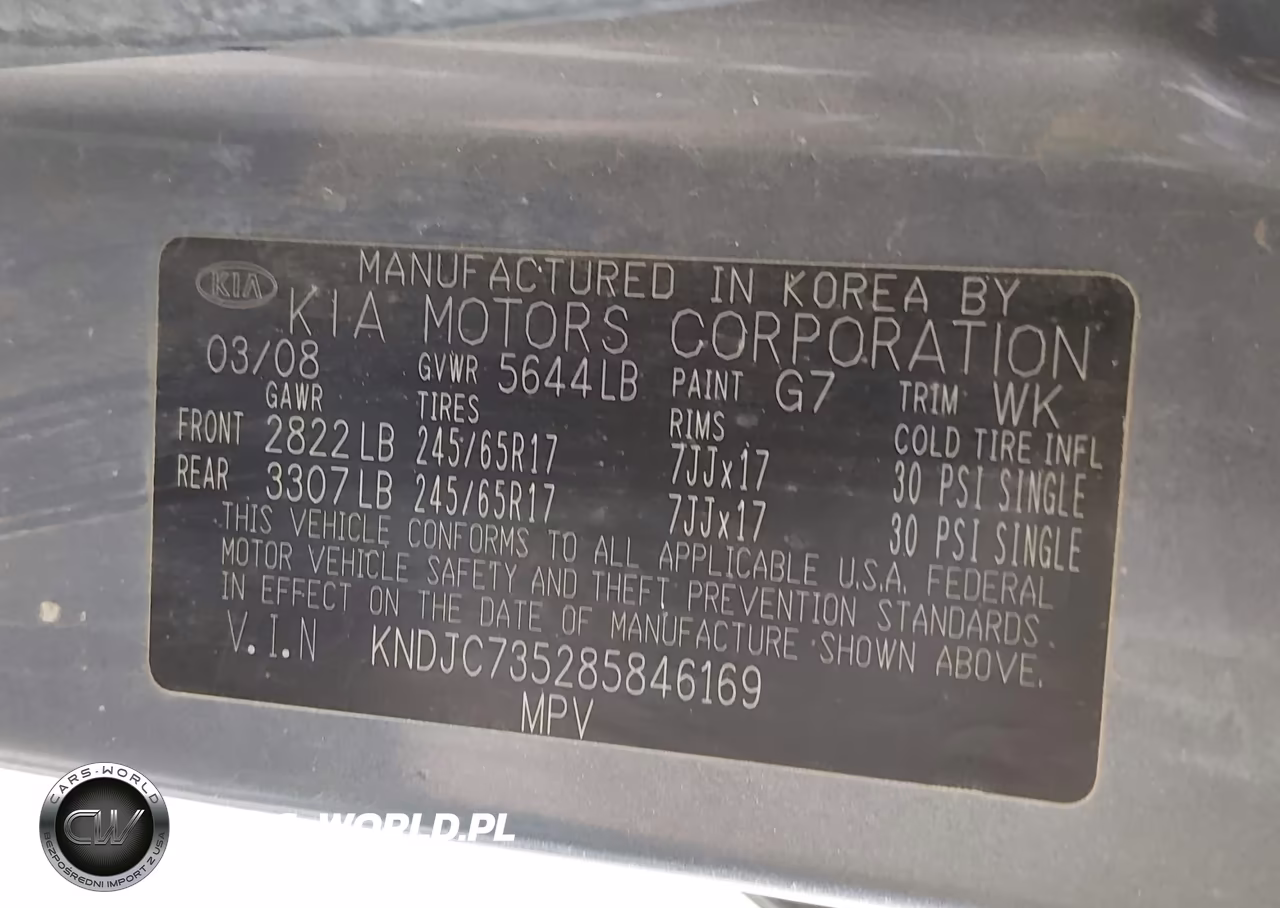 2008 Kia Sorento Lx VIN:KNDJC735285846169 - 9