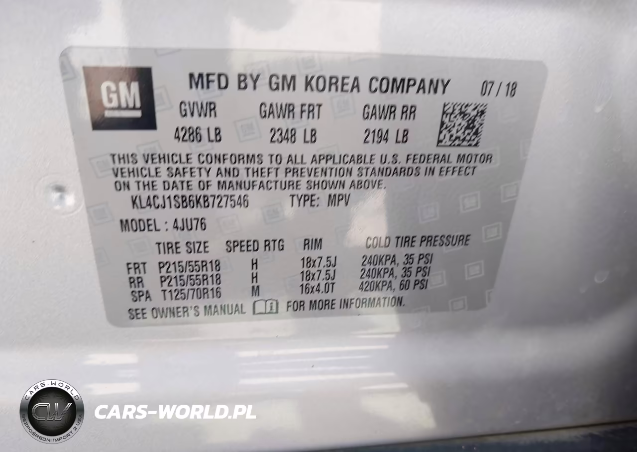 2019 Buick Encore Fwd Sport Touring VIN:KL4CJ1SB6KB727546 - 9