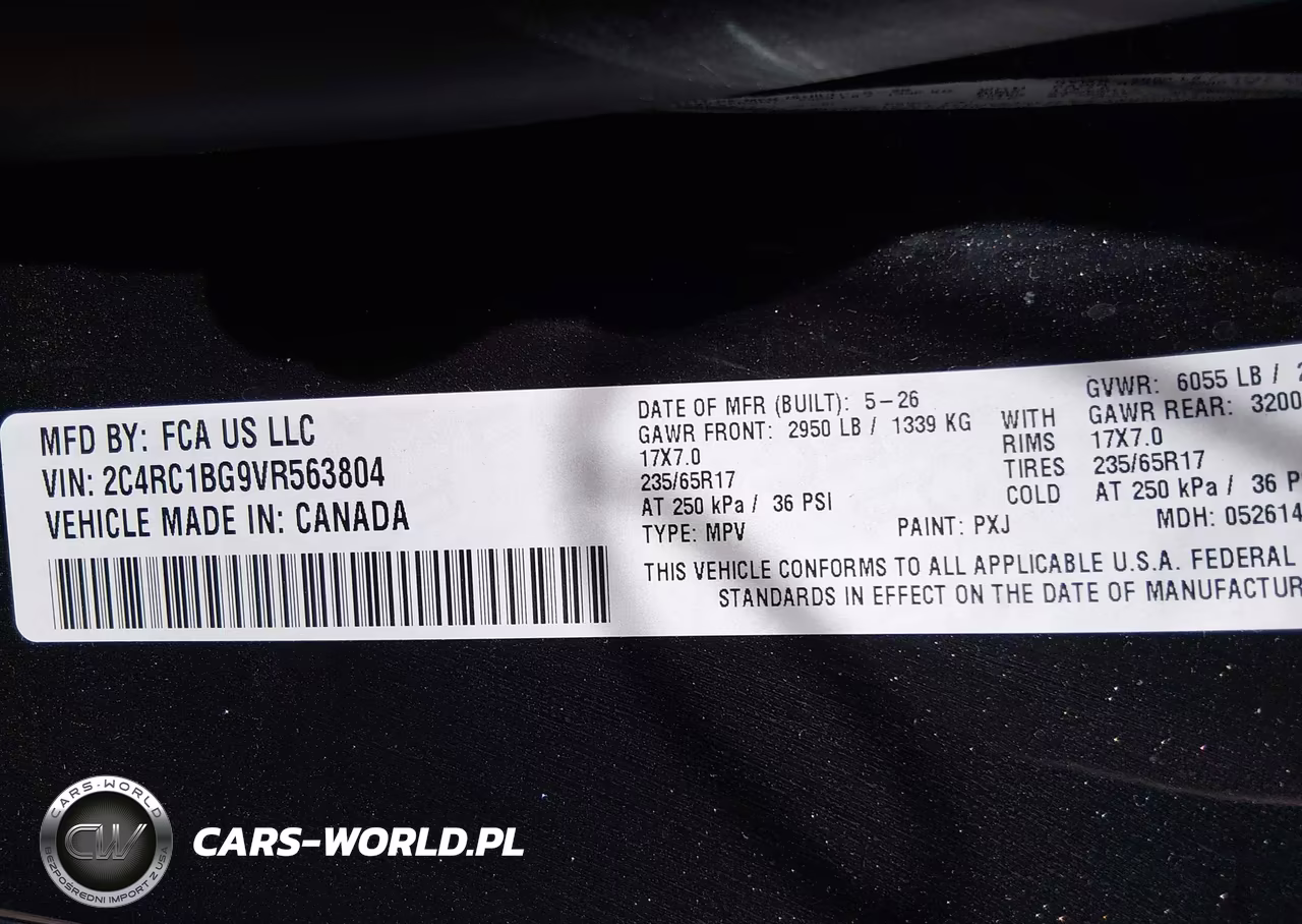 2027 Chrysler Pacifica VIN:2C4RC1BG9VR563804 - 9