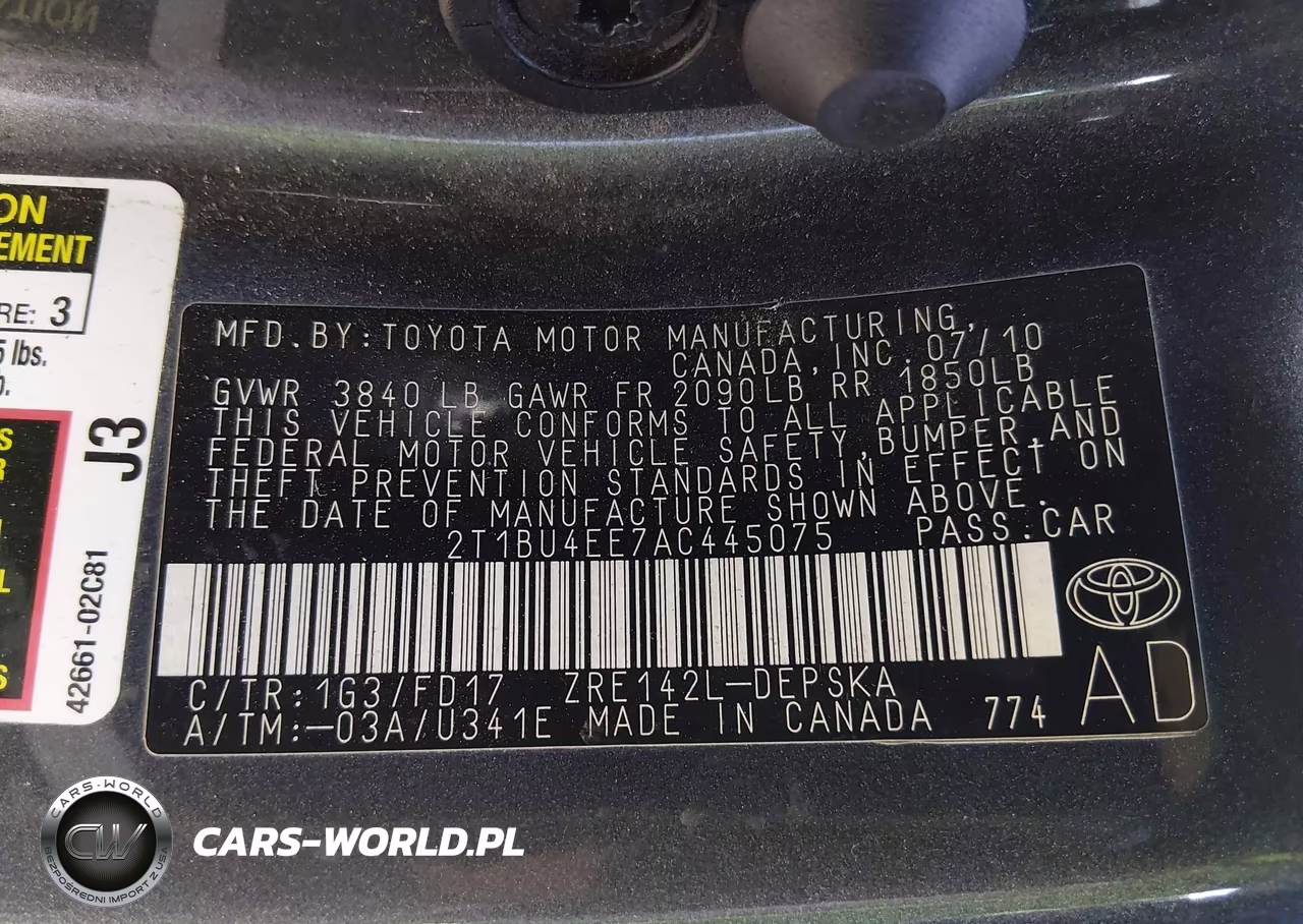 2010 Toyota Corolla S VIN:2T1BU4EE7AC445075 - 9