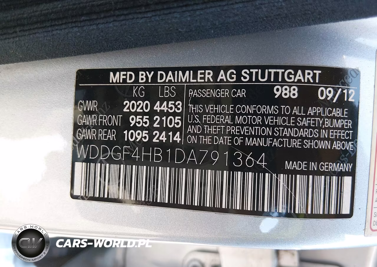 2013 Mercedes-Benz C 250 Luxury VIN:WDDGF4HB1DA791364 - 9