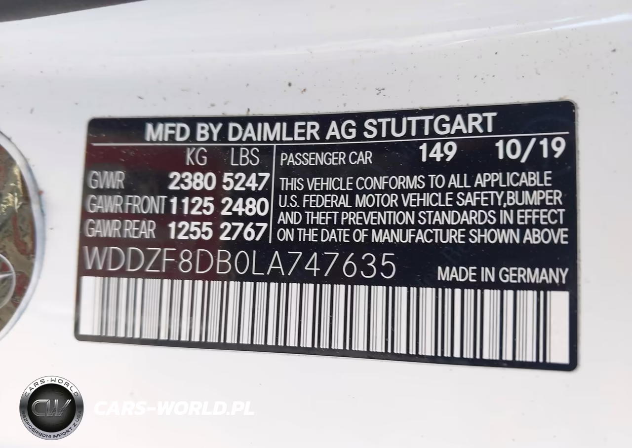 2020 Mercedes-Benz E 350 VIN:WDDZF8DB0LA747635 - 9