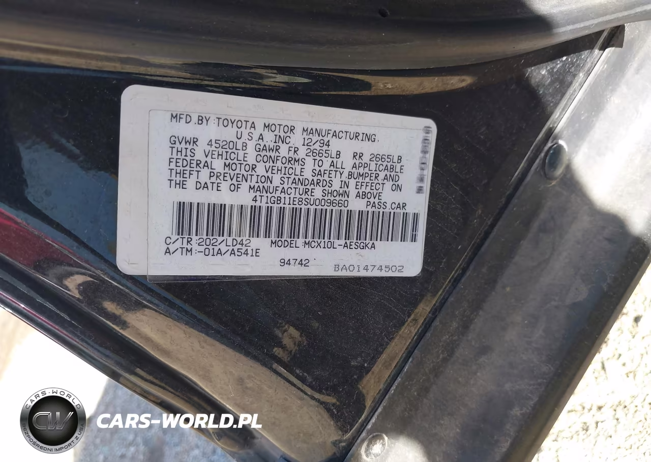 1995 Toyota Avalon Xls VIN:4T1GB11E8SU009660 - 9