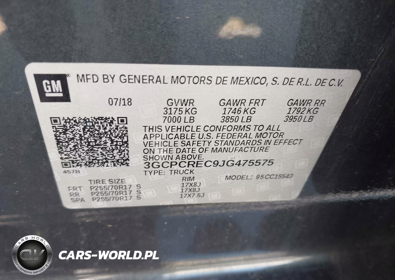 2018 Chevrolet Silverado 1500 1Lt VIN:3GCPCREC9JG475575 - 9