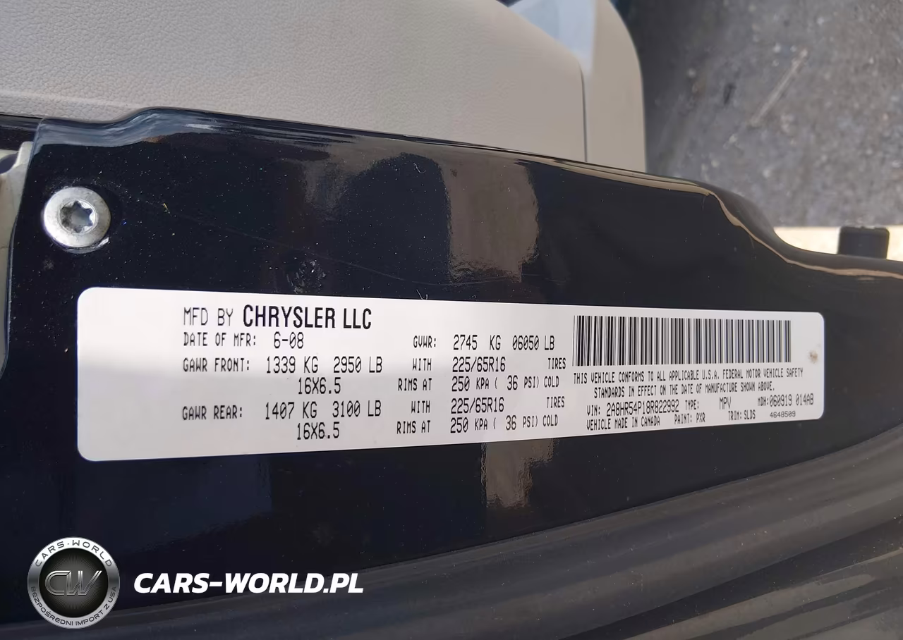 2008 Chrysler Town & Country Touring VIN:2A8HR54P18R822992 - 9