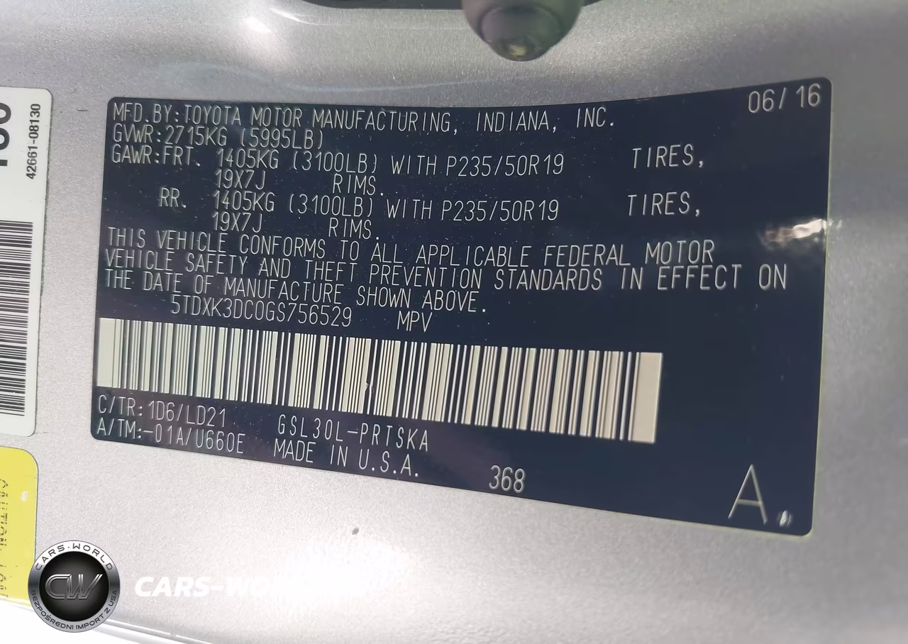 2016 Toyota Sienna Se Premium 8 Passenger VIN:5TDXK3DC0GS756529 - 9