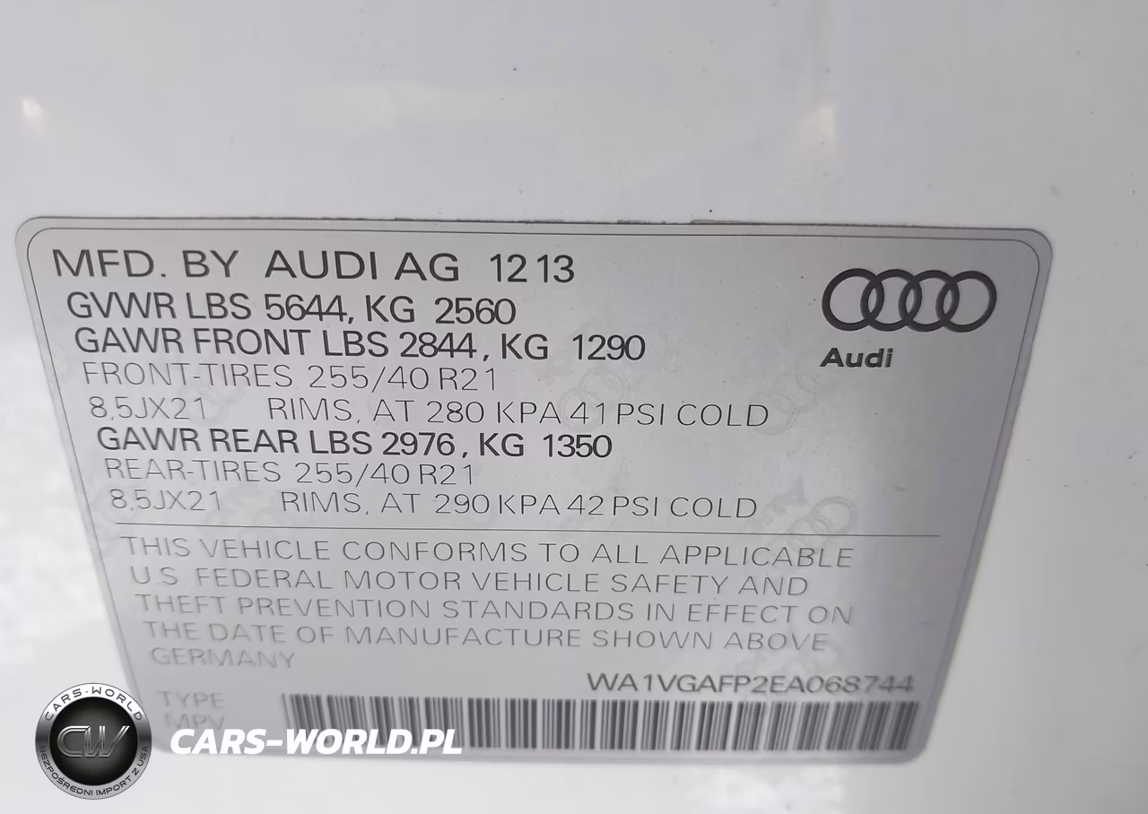 2014 Audi Sq5 3.0T Premium Plus VIN:WA1VGAFP2EA068744 - 9