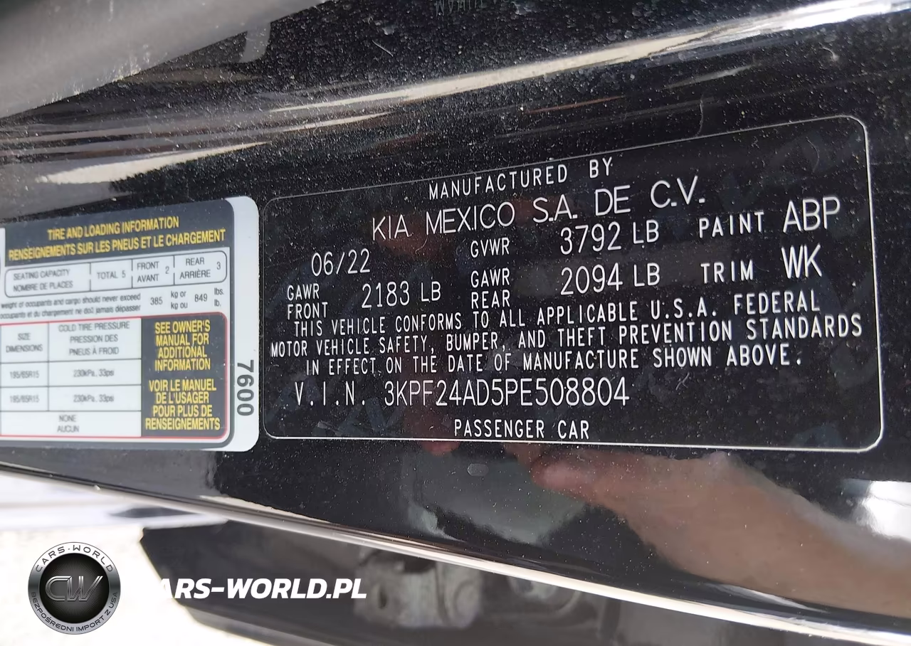 2023 Kia Forte Lx VIN:3KPF24AD5PE508804 - 9