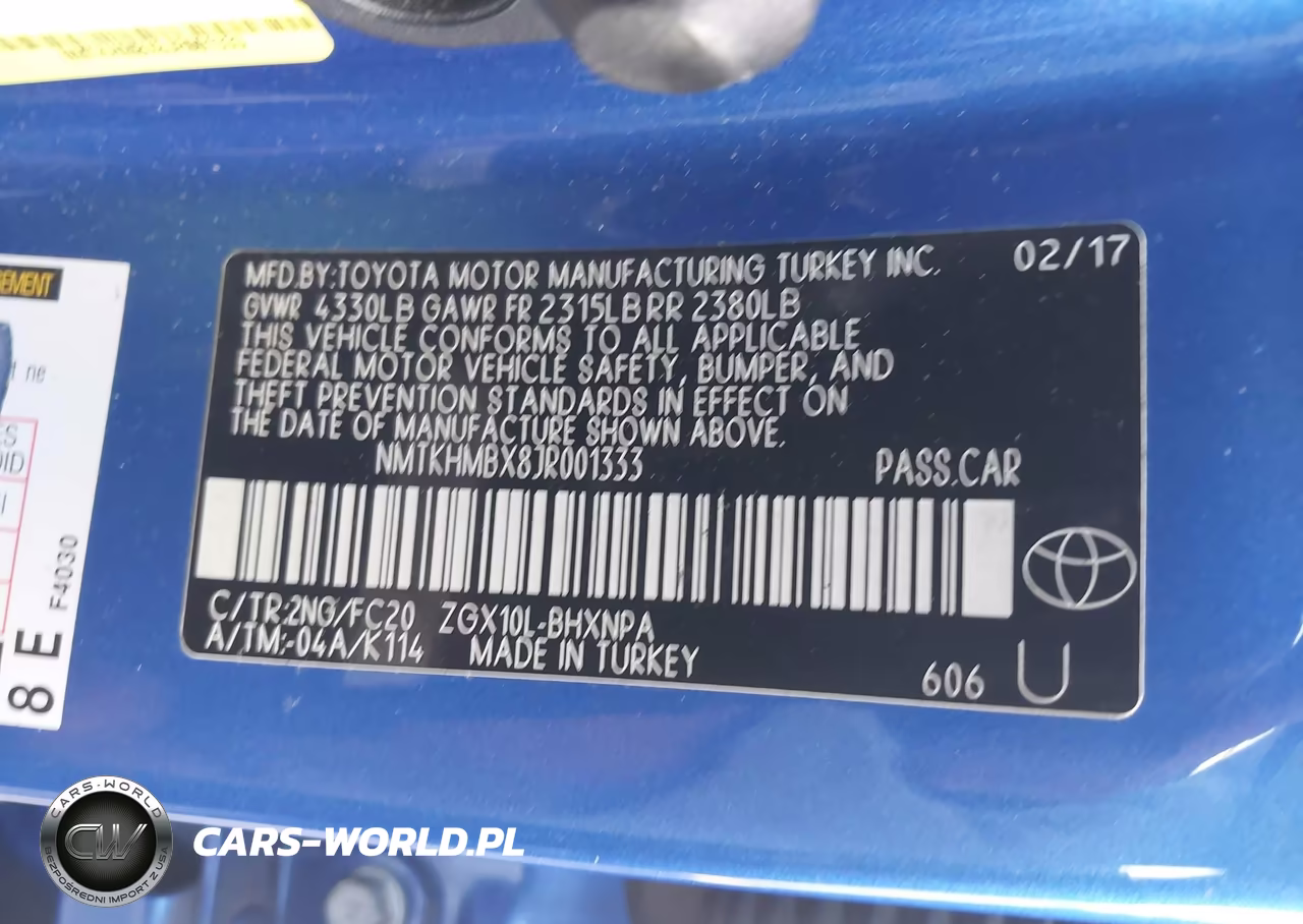 2018 Toyota C-Hr Xle Premium VIN:NMTKHMBX8JR001333 - 9
