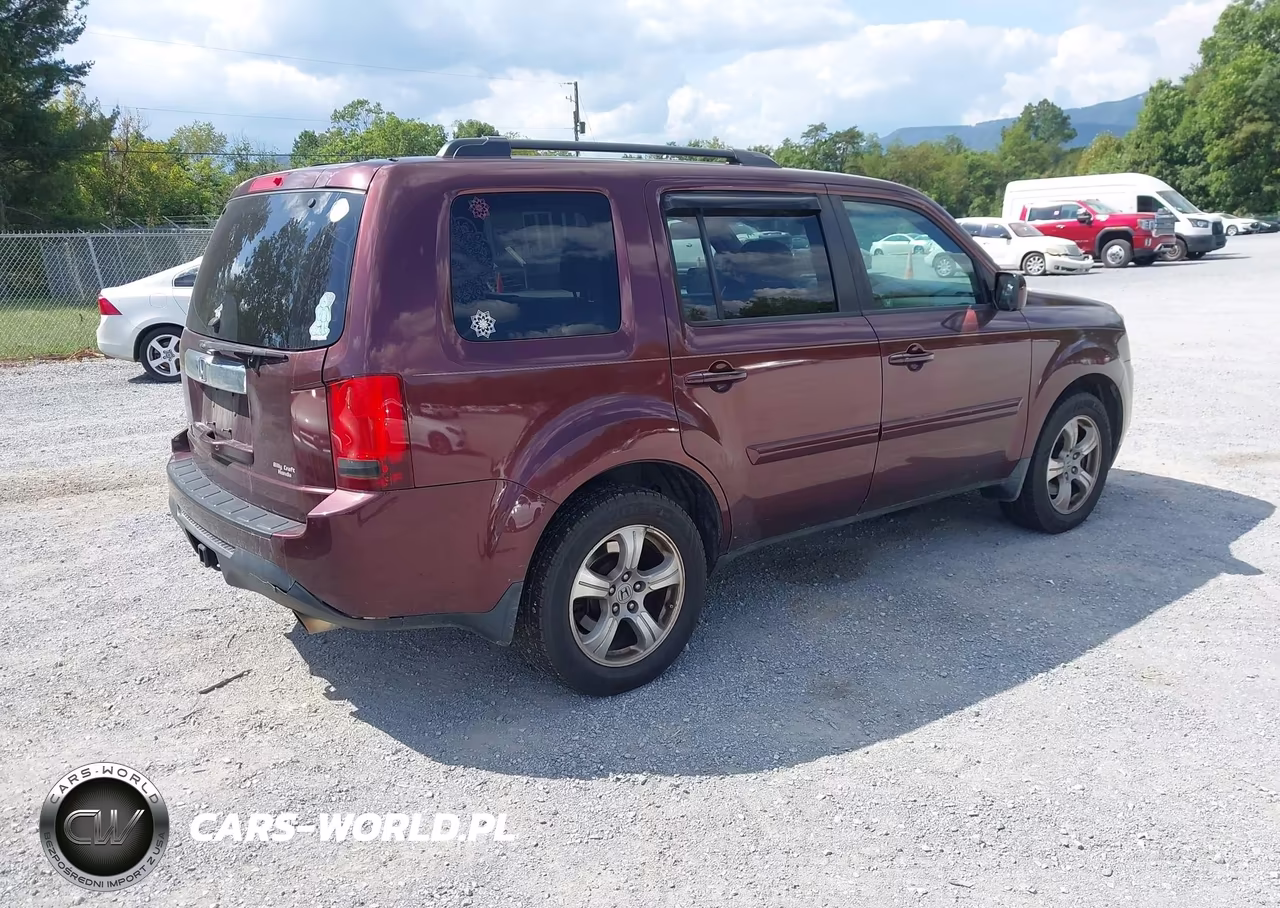 2012 Honda Pilot Ex-L VIN:5FNYF3H53CB024835 - 4