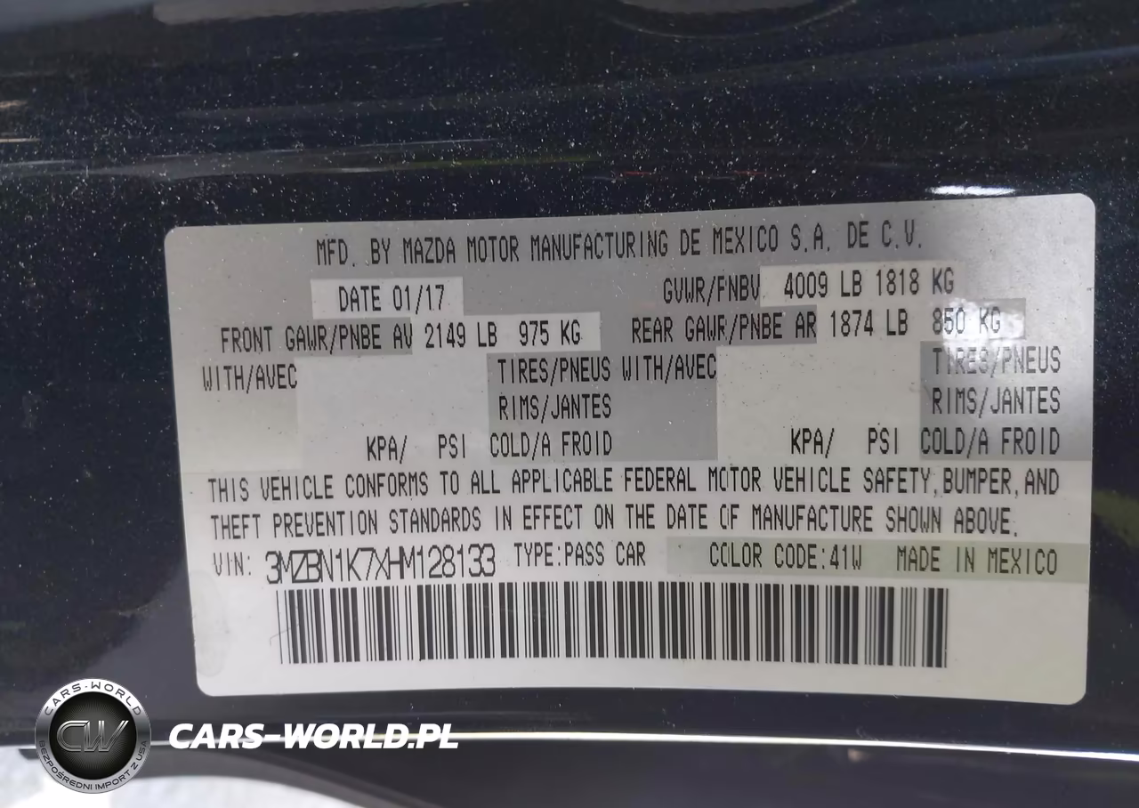 2017 Mazda Mazda3 Sport VIN:3MZBN1K7XHM128133 - 9