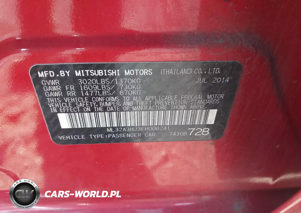 2015 Mitsubishi Mirage De VIN:ML32A3HJ3FH008241 - 9