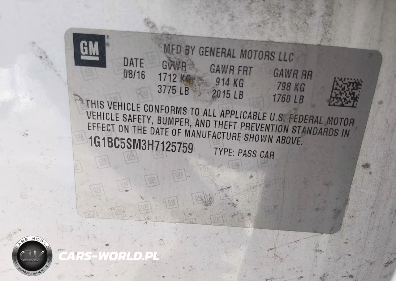 2017 Chevrolet Cruze Ls Auto VIN:1G1BC5SM3H7125759 - 9