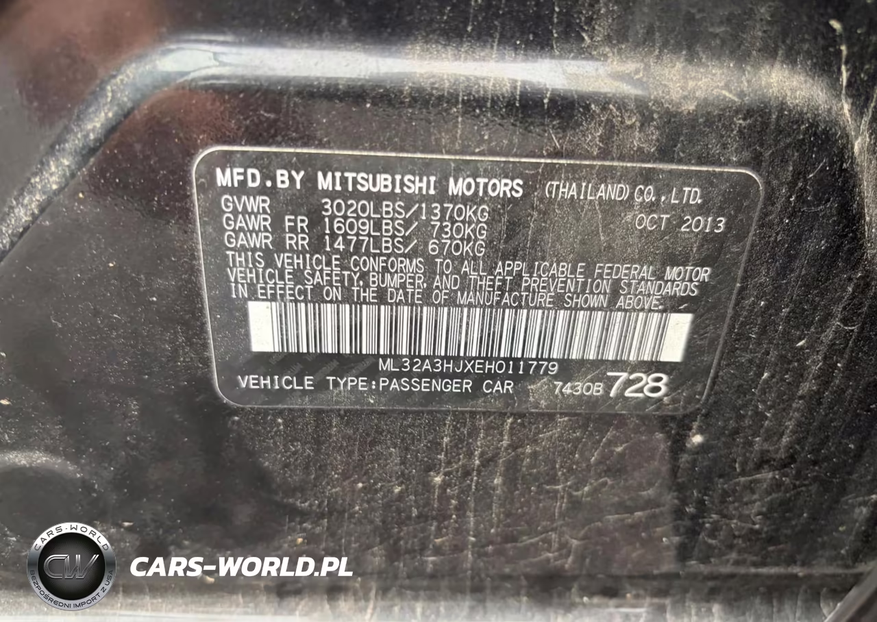 2014 Mitsubishi Mirage De VIN:ML32A3HJXEH011779 - 9