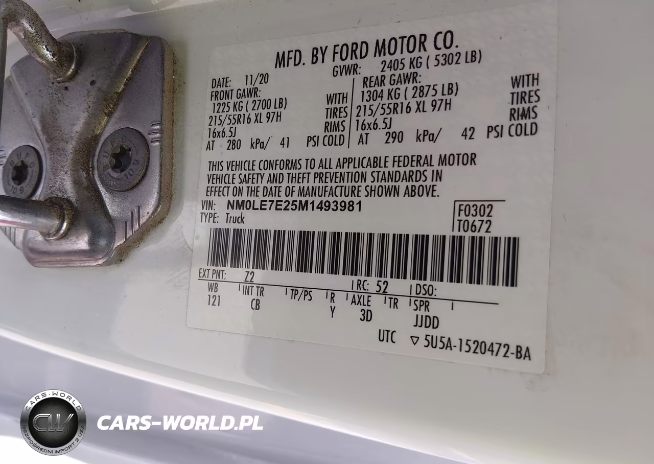 2021 Ford Transit Connect Xl VIN:NM0LE7E25M1493981 - 9