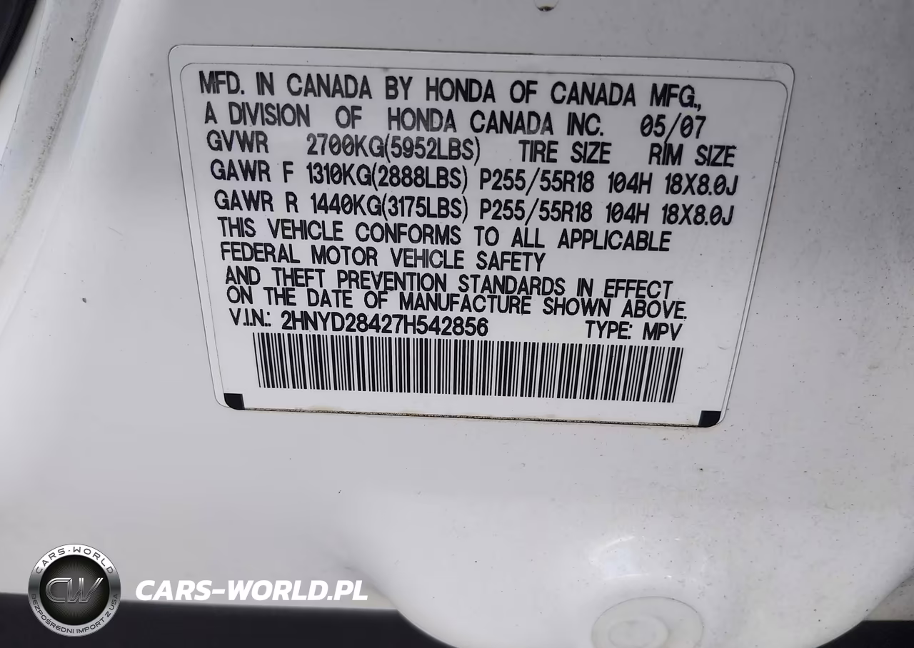 2007 Acura Mdx Technology Package VIN:2HNYD28427H542856 - 9