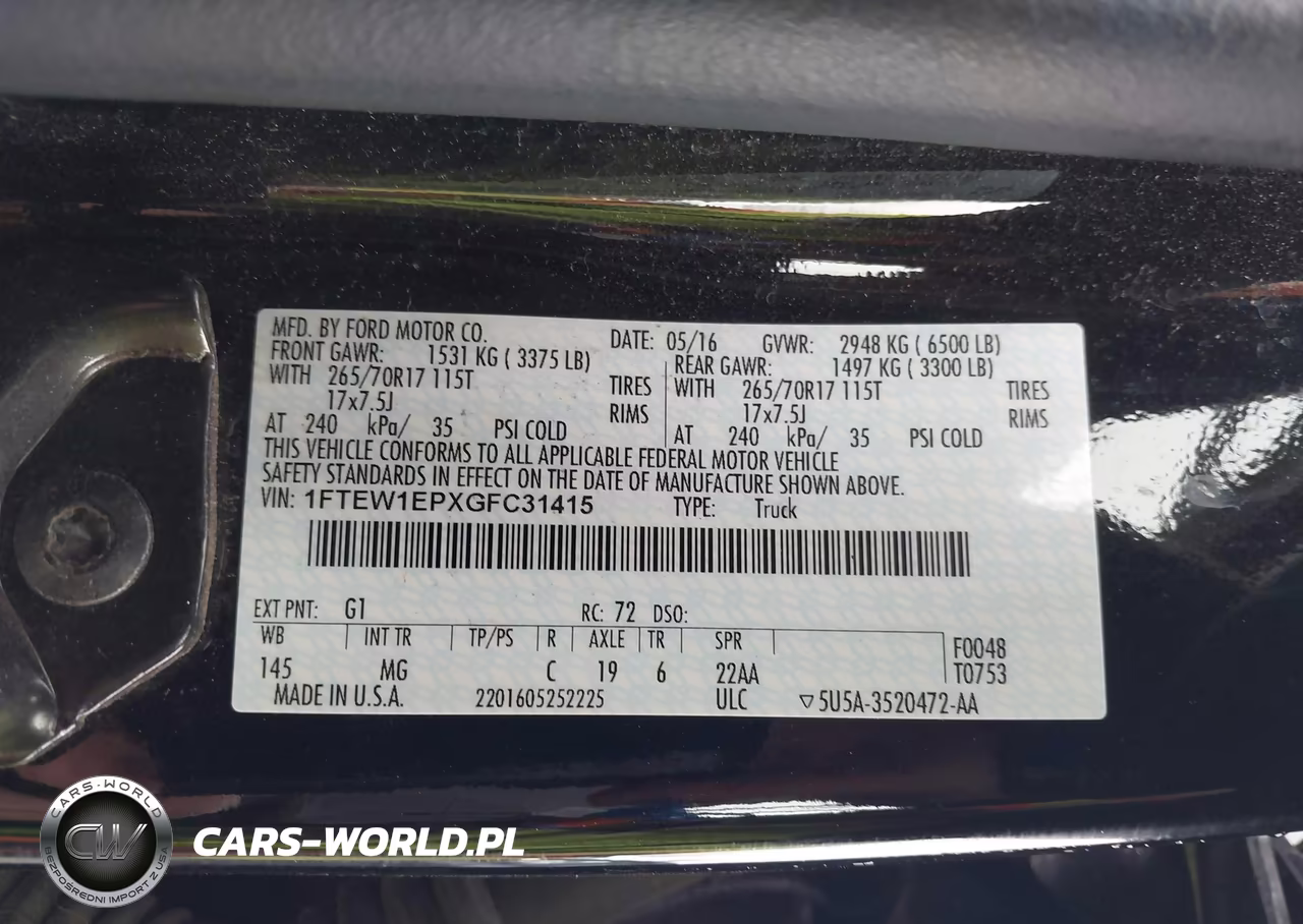 2016 Ford F-150 Xlt VIN:1FTEW1EPXGFC31415 - 9